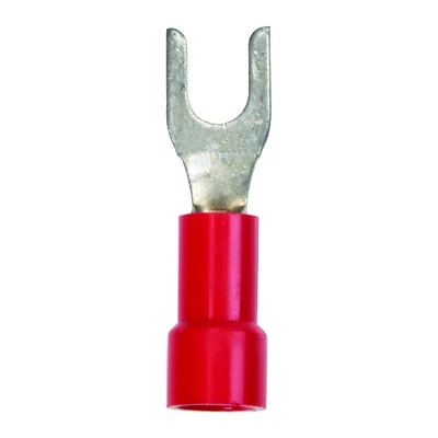 22-18 Ga. Insulated Wire Terminal Spade Red 5 Pk, No. 6 Stud Size