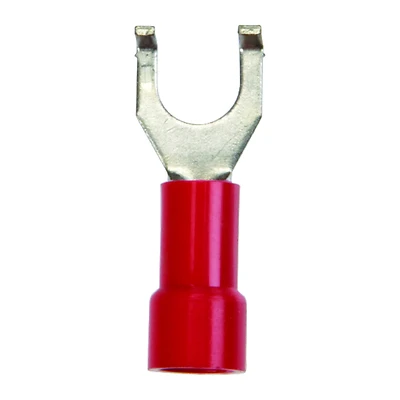 22-18 Ga. Insulated Wire Terminal Flange Red Vinyl 5 Pk, No. 10 Stud