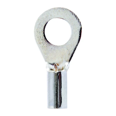 22-18 Ga. Insulated Wire Terminal Ring Silver 5 Pk, #8 Stud, High Temp
