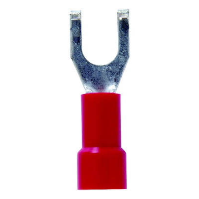 22-18 Ga. Insulated Wire Terminal Flange Red Vinyl 5 Pk, #8 Stud
