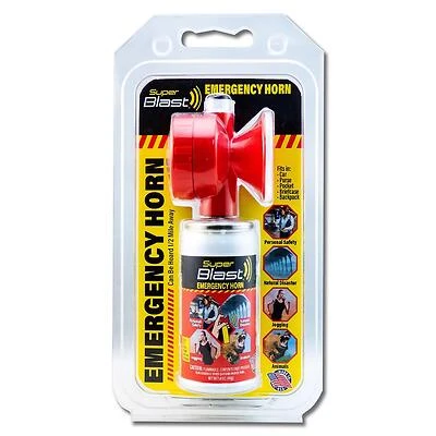 Super Blast Emergency Air Horn, Model SBECT-8601-D, 8.05 inches
