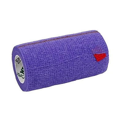 Syrflex Cohesive Flexible Bandage, 4" X 5 Yards, Purple, 12 Rolls