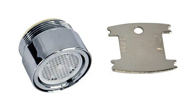 Dual Thread Vandal Proof Faucet Aerator 15/16 In.-27m X 55/64 In.-27f Chrome 1 Pk