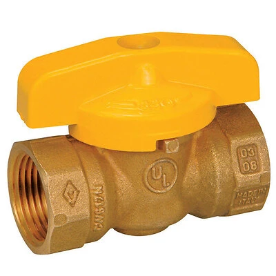 3/4 Inch Brass Gas Ball Valve With Tamper Resistant Handle