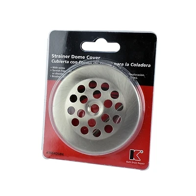 K5064dsbn Brushed Nickel Metal Bath Drain Strainer Dome Cover With Screw