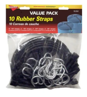 EPDM Rubber Strap, 10-Piece