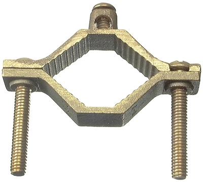 Halex 36020 Ground Clamp, Bronze, #10–2 AWG Wire, 1-1/4–2-In. Pipe
