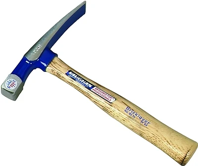 Vaughan BL16 Bricklayer Hammer, 16 Oz Head, Hickory Handle, 11 In