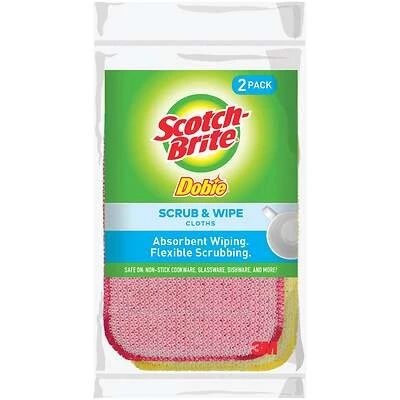 Dobie Scrub & Wipe Cloth, 5.9 In. X 3.9 In. (2-pack, Model 9057-2)