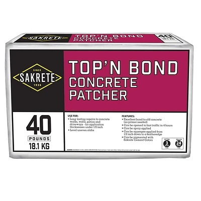 Top 'N Bond Concrete Patcher, 40 Lbs.