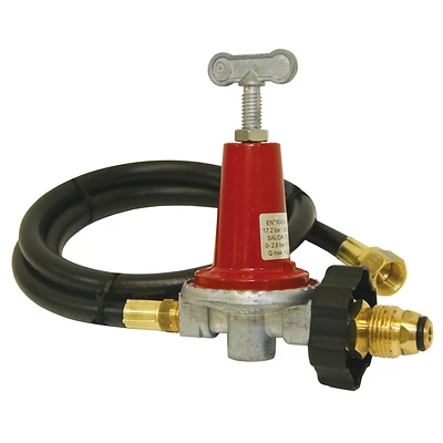 48 In. Thermoplastic High Pressure Lp Hose & Adjustable Regulator Kit