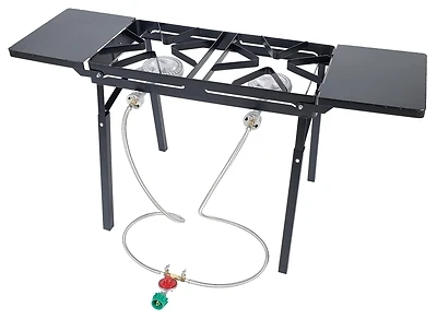 110,000 Btu Propane Gas Dual Burner Patio Stove, Model Db375