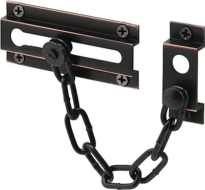 Defender Security U-10305 Chain Door Guard, Solid Brass, Oil Rubbed Bronze
