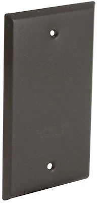 Single Gang Rectangular Aluminum Bronze Blank Weatherproof Outdoor Box Cover
