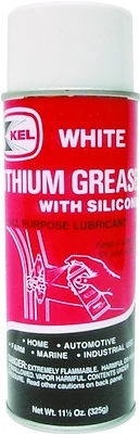 Kel KEL57400 White Lithium Grease with Silicone Aerosol, 11.5 Oz.
