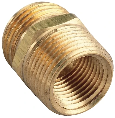 Underground Sprinkler Brass Fitting, 3/4 MHT x 3/4 MIP x 1/2 In. FIP