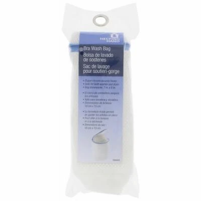 Mesh Bra Laundry Bag, White, 7 x 5-In.