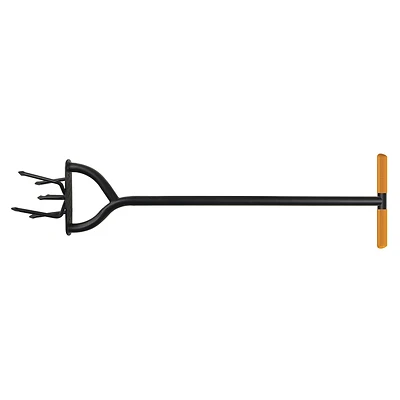 Fiskars 79906935J Garden Tiller, 6-Tine, 40 In Steel Handle