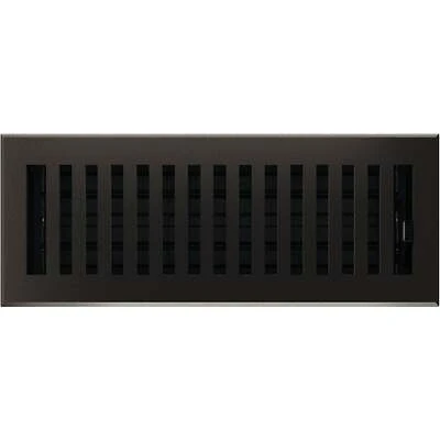 Montezuma 4 In. X 12 In. Cast Iron Steel Floor Register Rg3478