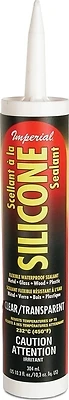 Imperial KK0203 High-Temp Silicone Sealant, Clear, 10.3 oz.