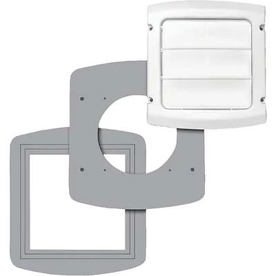 Ezfix 4 In. White Plastic Replacement Vent Cap & Gasket Kit - Ezfxzw