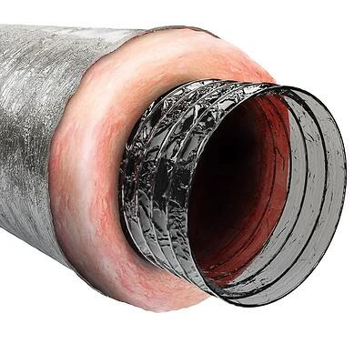 Imperial MEA-0625-6 Air Duct, Polyester Core, Metalized Jacket, 6 In. x 25 Ft.