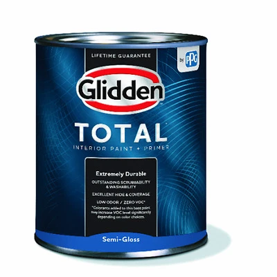 Total Interior Paint + Primer Semi-gloss Midtone Base 1 Quart