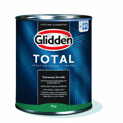 Total Interior Paint + Primer Flat Midtone Base 1 Quart