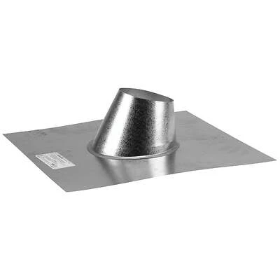 Selkirk 243825 VP Pellet Pipe 3-Inch Adjustable Roof Flashing, Galvanized Steel