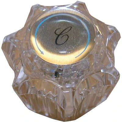 Twin Lavatory/Kitchen Faucet Handle, Clear