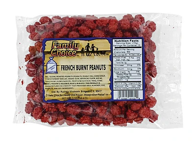 Family Choice French Burnt Peanuts Candy, 7 Oz