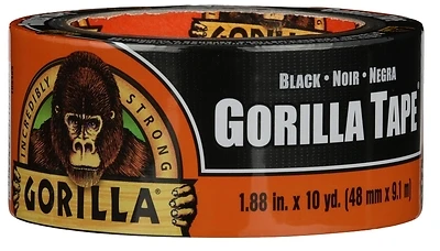 Gorilla 110418 All Weather Tape, Black, 1.88 In. x 10 Yd.