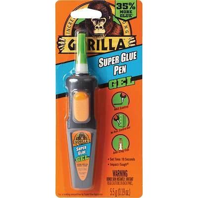 Gorilla 109642 Super Glue Gel Pen, 0.19 Oz.