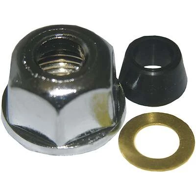 Faucet Chrome Plated Supply Tube Connection Nut 3/8 In. Tube x 41641 In. FIP