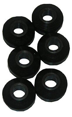 Faucet Washer, 00, Beveled, 6 Pack