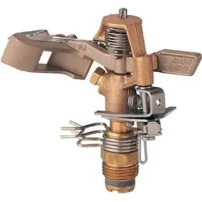 Impulse Sprinkler, Brass, 50 Ft.