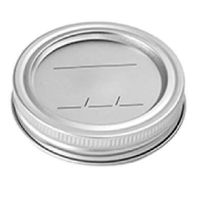 105009 Homepoint Wide Mouth Canning Bands & Lids with M Jar Cap - Pack of 12