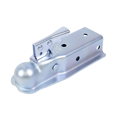 Tow Coupler, Zinc, 3,500 Lb. Capacity, Fits 2-1/2 In. Channel, 2 In. Ball