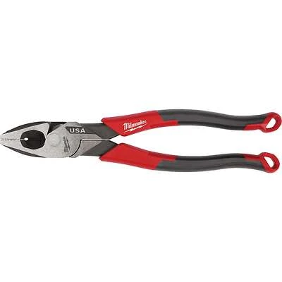 Milwaukee MT550 9 In. Linesman Pliers, Comfort Grip, Reaming Head, Fish Tape Puller
