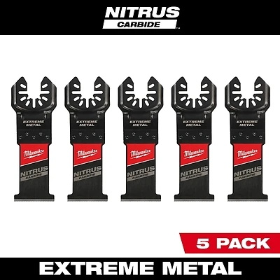 Nitrus Carbide 1-3/8 In. Extreme Metal Open-lok Oscillating Blade 5 Pk
