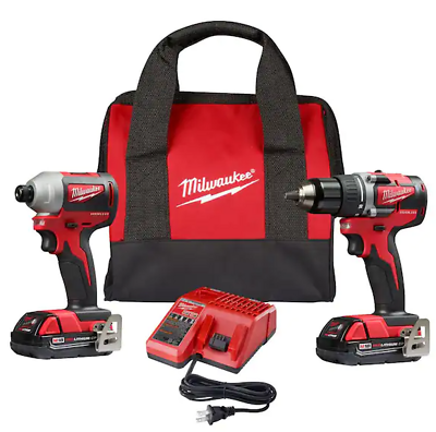 Milwaukee M18 3692-22CT Brushless Drill/Driver & Impact Driver Combo Kit