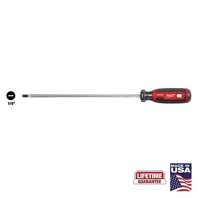 Mt214 1/4 In. X 10 In. Cushion Grip Cabinet Tip Screwdriver - Usa Made