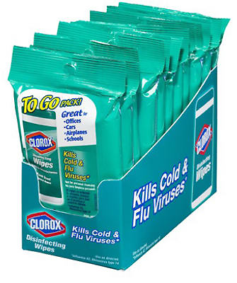 Fresh Scent Disinfecting Wipes Pouch, 9 Count, Model 01665, Bleach-free