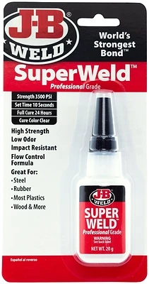 0.71 Oz. Superweld Professional Grade Super Glue For Multiple Surfaces