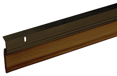 Door Sweep, Aluminum & Vinyl, Bronze, 2-3/8 In. x 3 Ft.