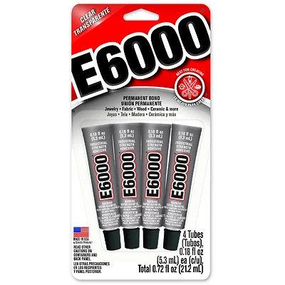 E6000 Industrial Grade Adhesive 4 pk