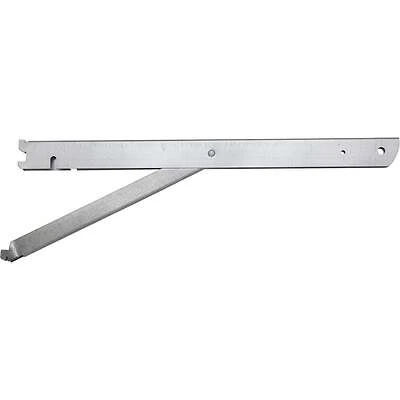 Galvanized Steel Double Shelf Bracket with Fold-Out, 20 In.