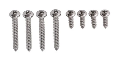 Shelf Bracket Screws, Chrome, 8-Pk.