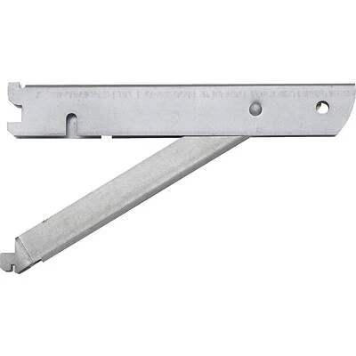 Galvanized Steel Double Shelf Bracket with Fold-Out, 11 In.