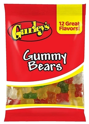 Assorted Fruit Flavor Gummy Bears 4.5 Oz. Candy
